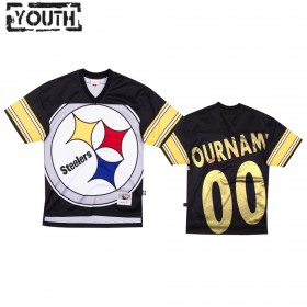Lasten Pittsburgh Steelers NFL Pelipaita Custom Musta Big Face